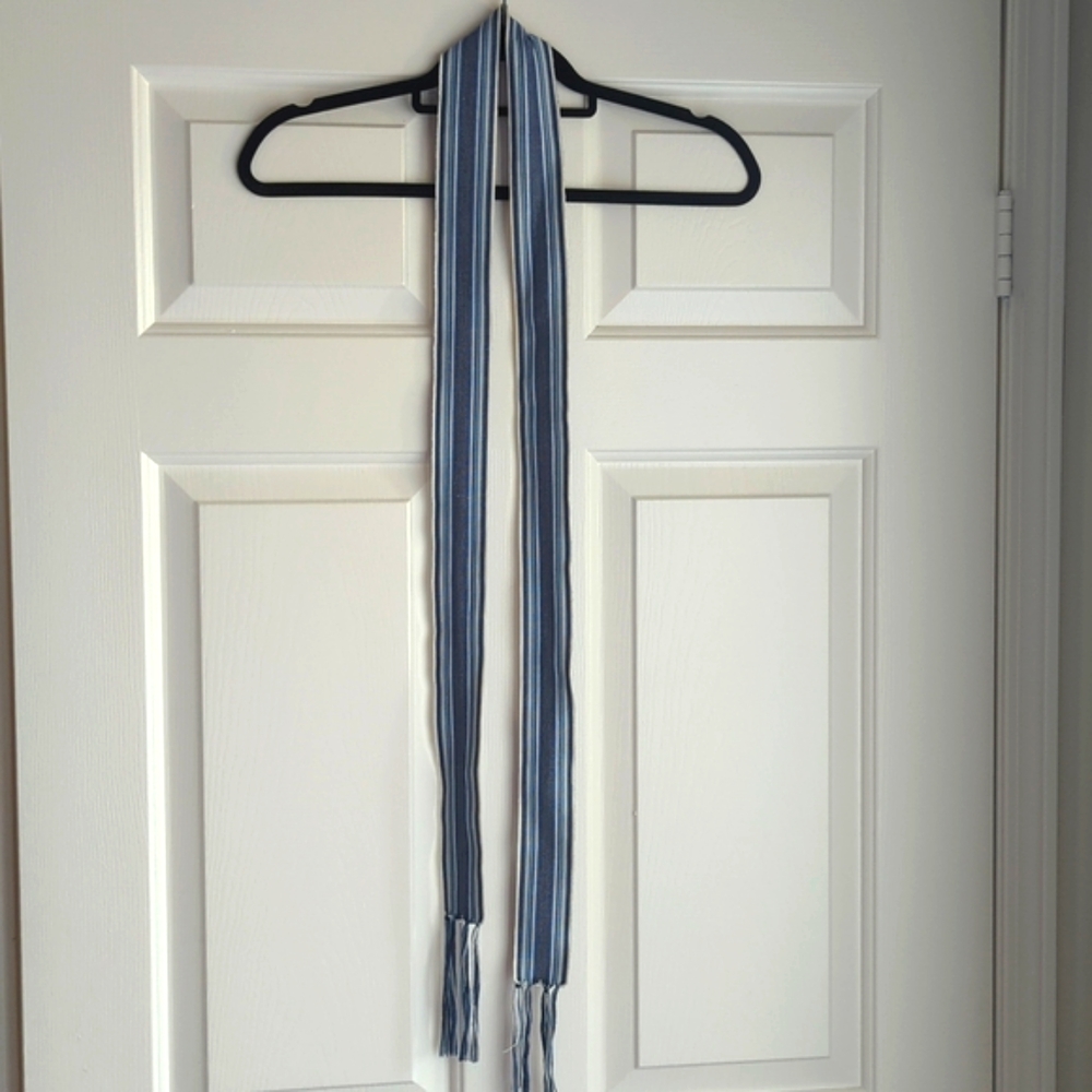 3/$15 - Black, Blue & White Tie Belt